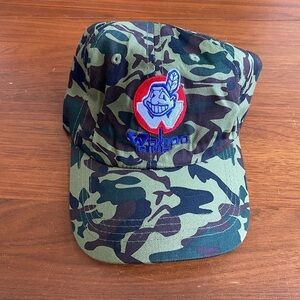 Cleveland Indians Camouflage MLB Wahoo Club Hat